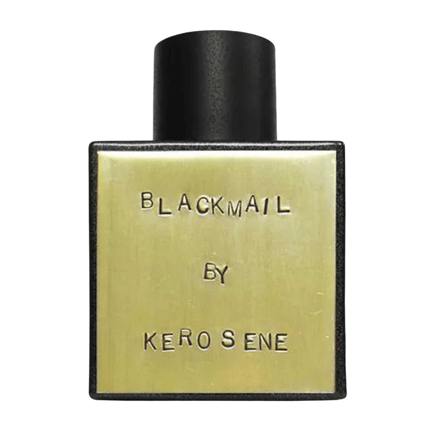 Primary Image of Blackmail Eau De Parfum, black bottle with brass label