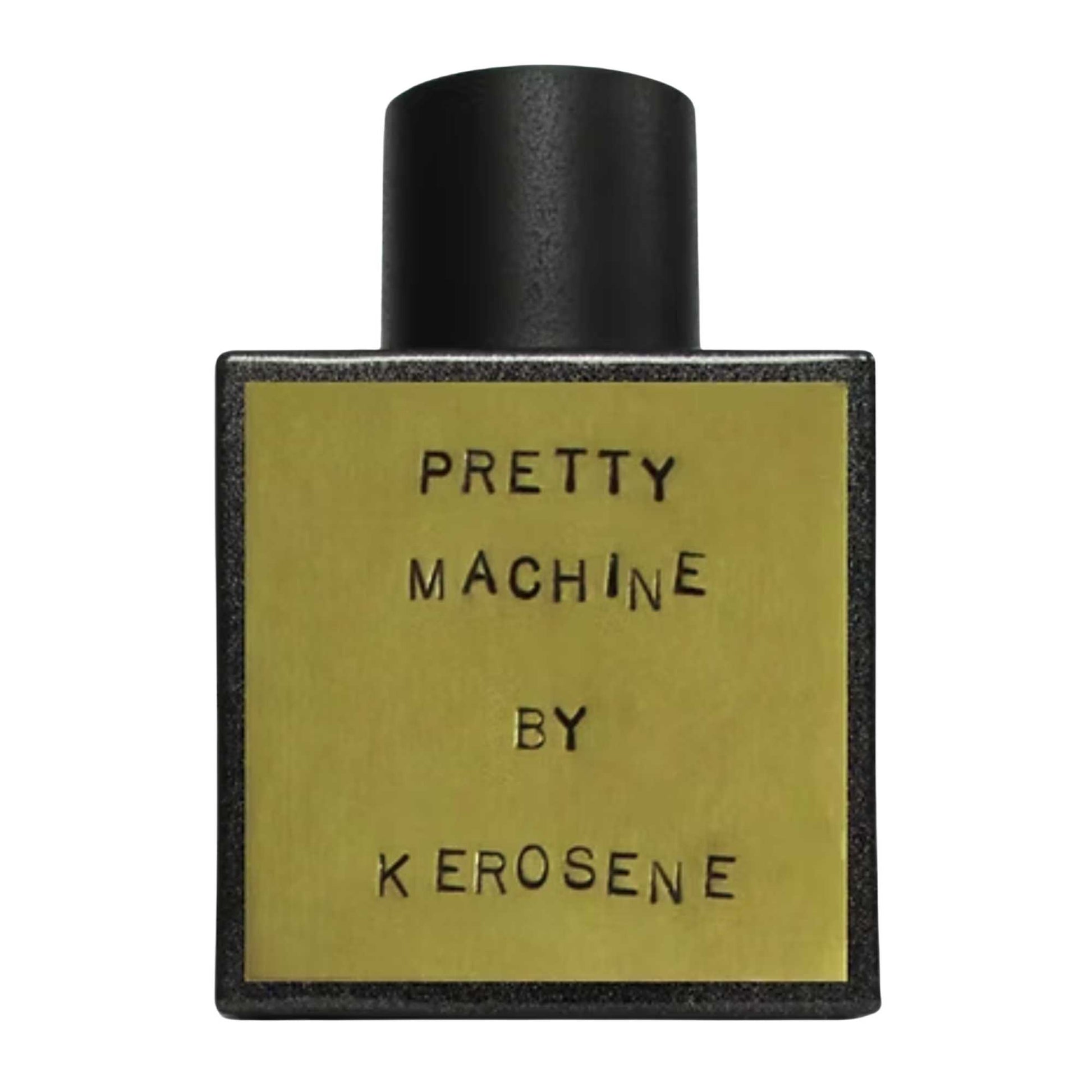 Primary Image of Pretty Machine Eau De Parfum, black bottle with brass label