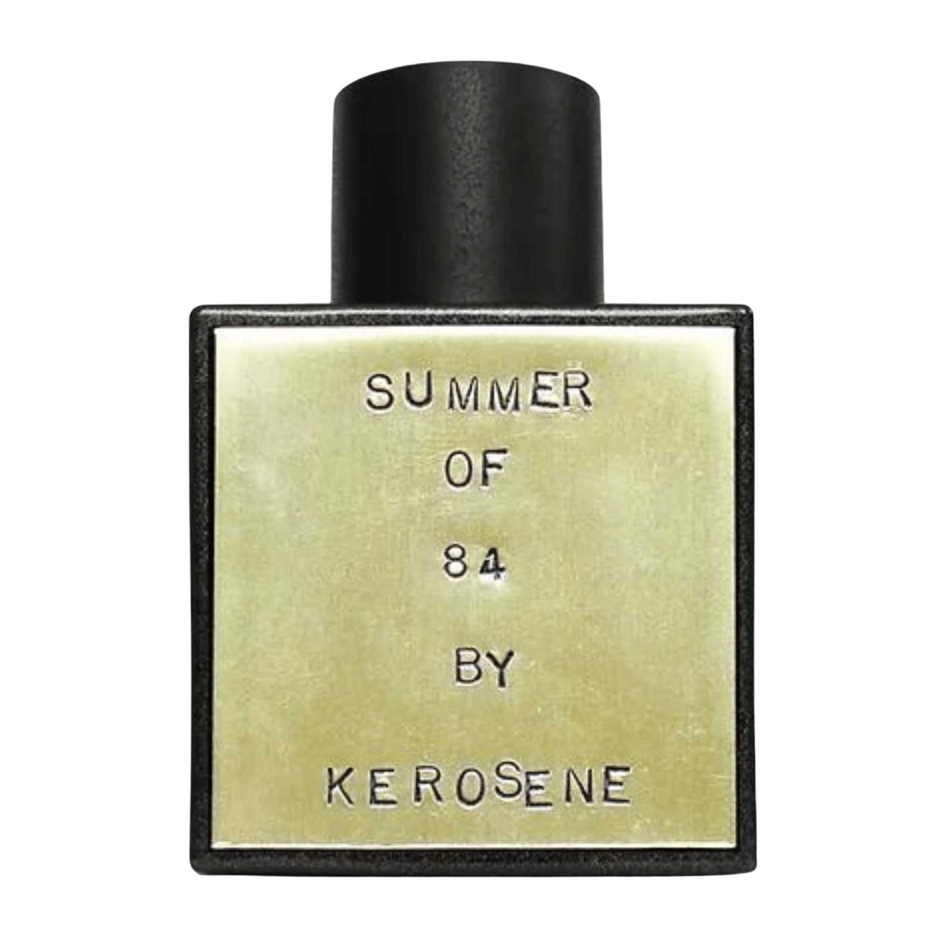 Primary Image of Summer of 84 Eau De Parfum, black bottle with brass label