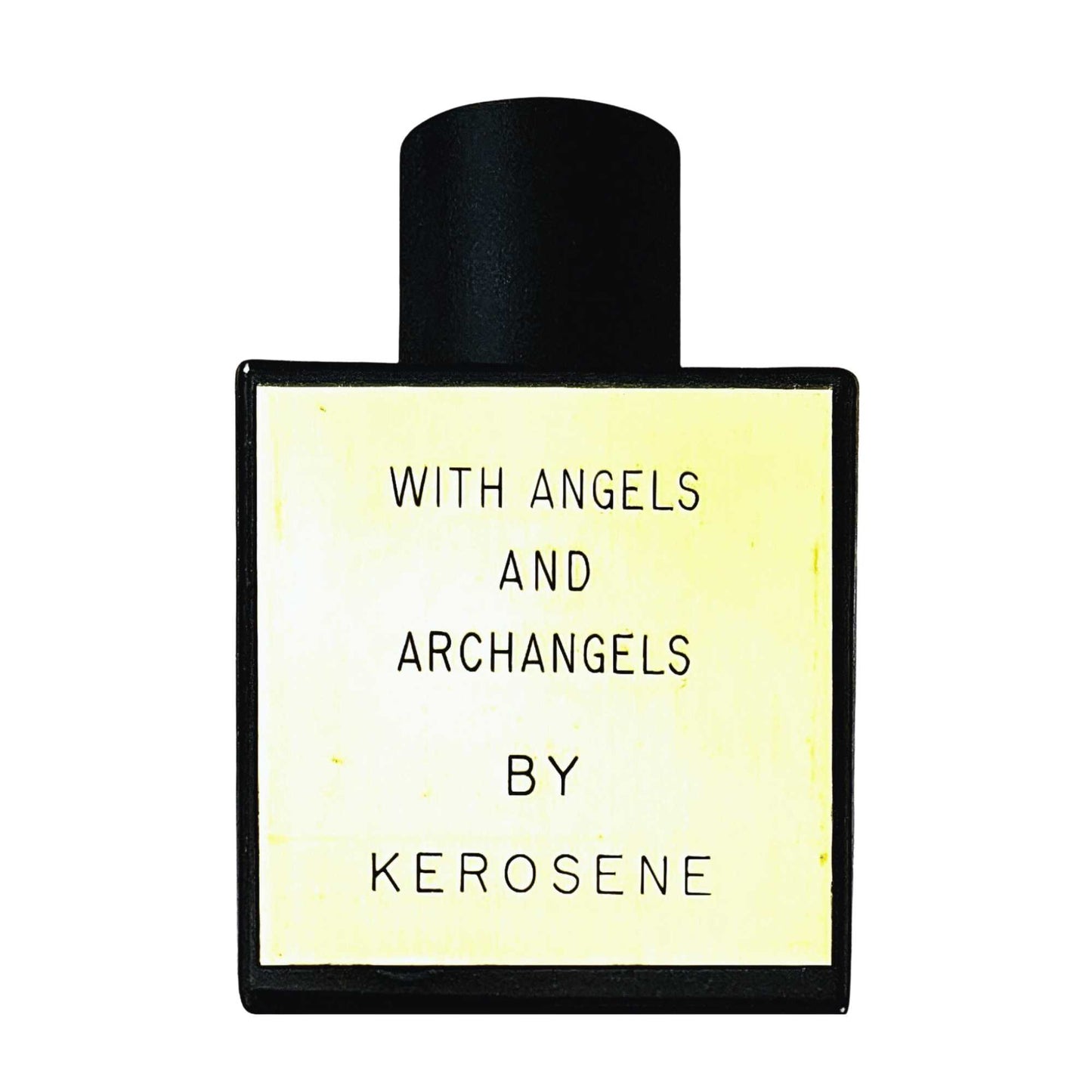 Primary Image of With Angels and Archangels Eau De Parfum, black bottle with brass label