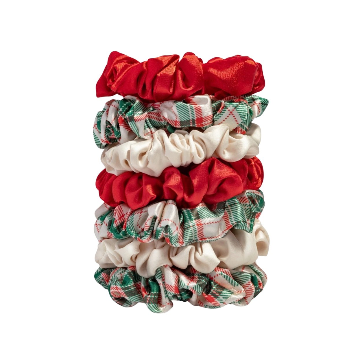 Alternate image of kitsch Holiday Ruched Satin Scrunchies
