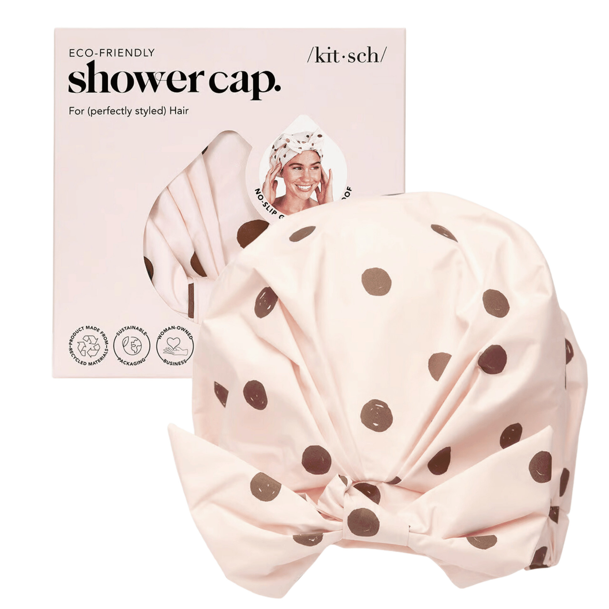 Primary Image of Shower Cap Blush Dot