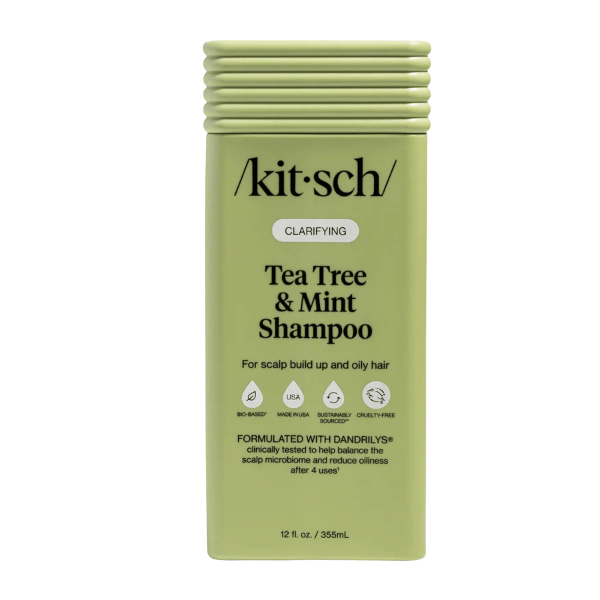 Primary Image of Clarifying Tea Tree & Mint Shampoo, green shampoo bottle