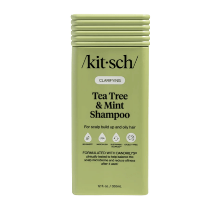 Primary Image of Clarifying Tea Tree & Mint Shampoo, green shampoo bottle