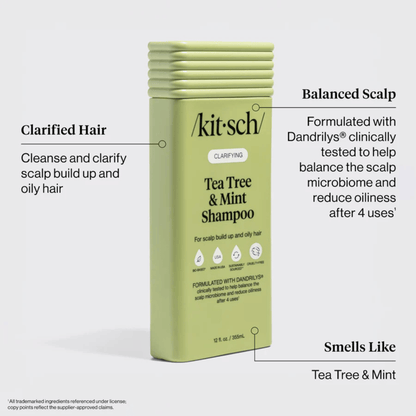 Alternate Image of Clarifying Tea Tree & Mint Shampoo, green shampoo bottle