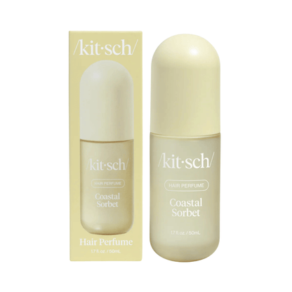 Primary Image of Coastal Sorbet Hair Perfume, light green mist bottle and box