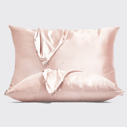 Secondary Image of Kitsch Holiday Blush Satin Pillowcases