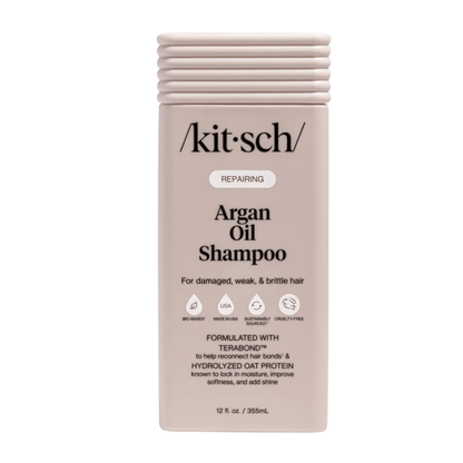 Primary Image of Repairing Argan Oil Shampoo, pink shampoo bottle
