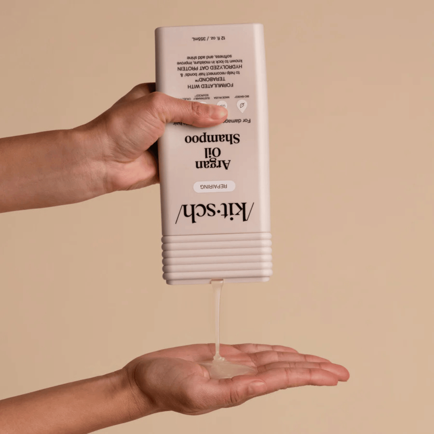Alternate Image of Repairing Argan Oil Shampoo, pink shampoo bottle