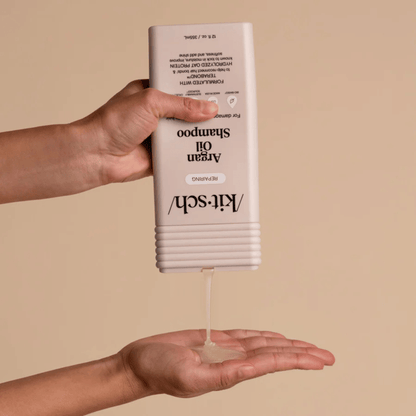 Alternate Image of Repairing Argan Oil Shampoo, pink shampoo bottle