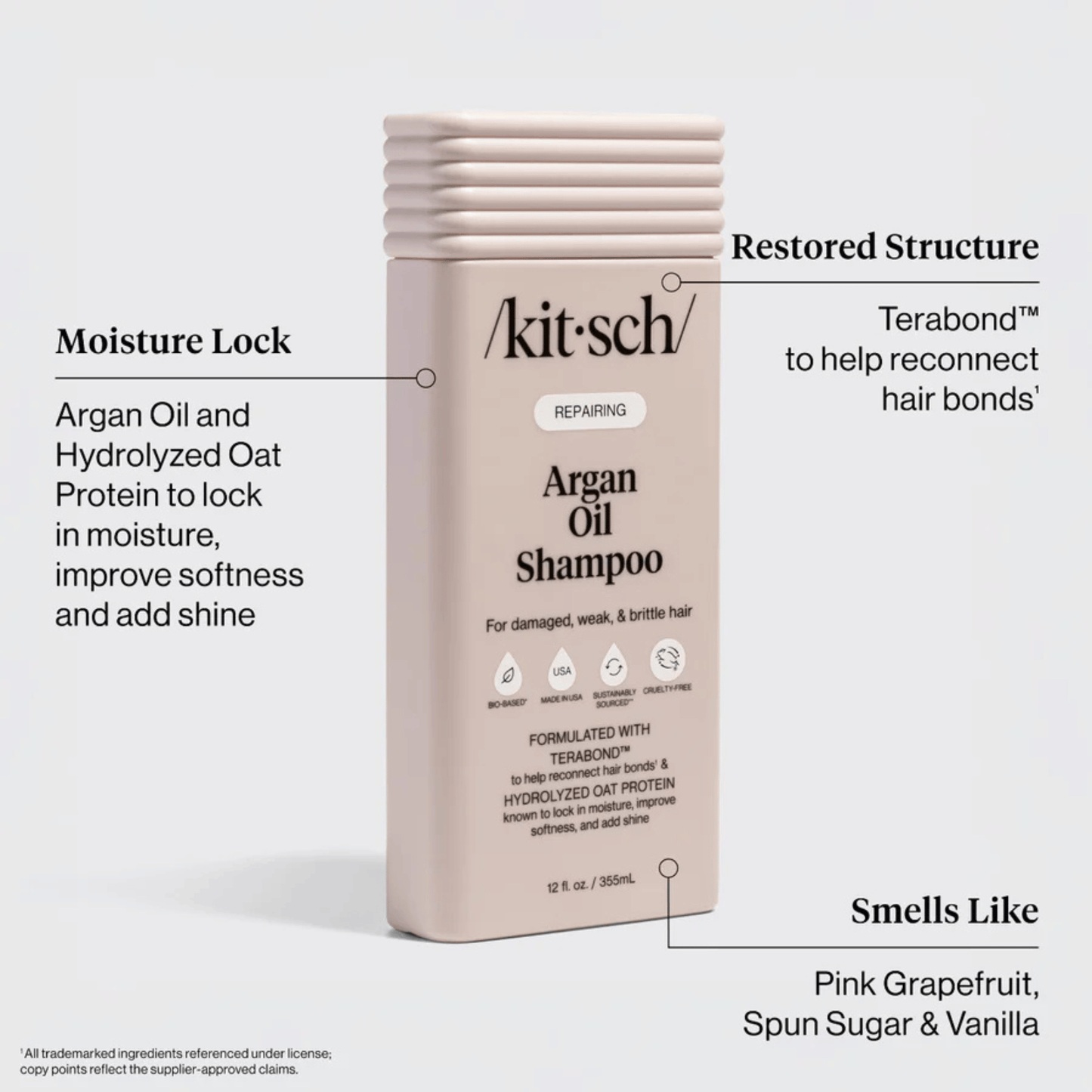 Alternate Image of Repairing Argan Oil Shampoo, pink shampoo bottle