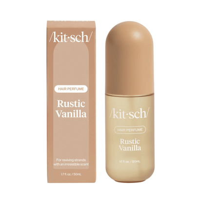 Primary Image of Rustic Vanilla Hair Perfume, brown mist bottle and box