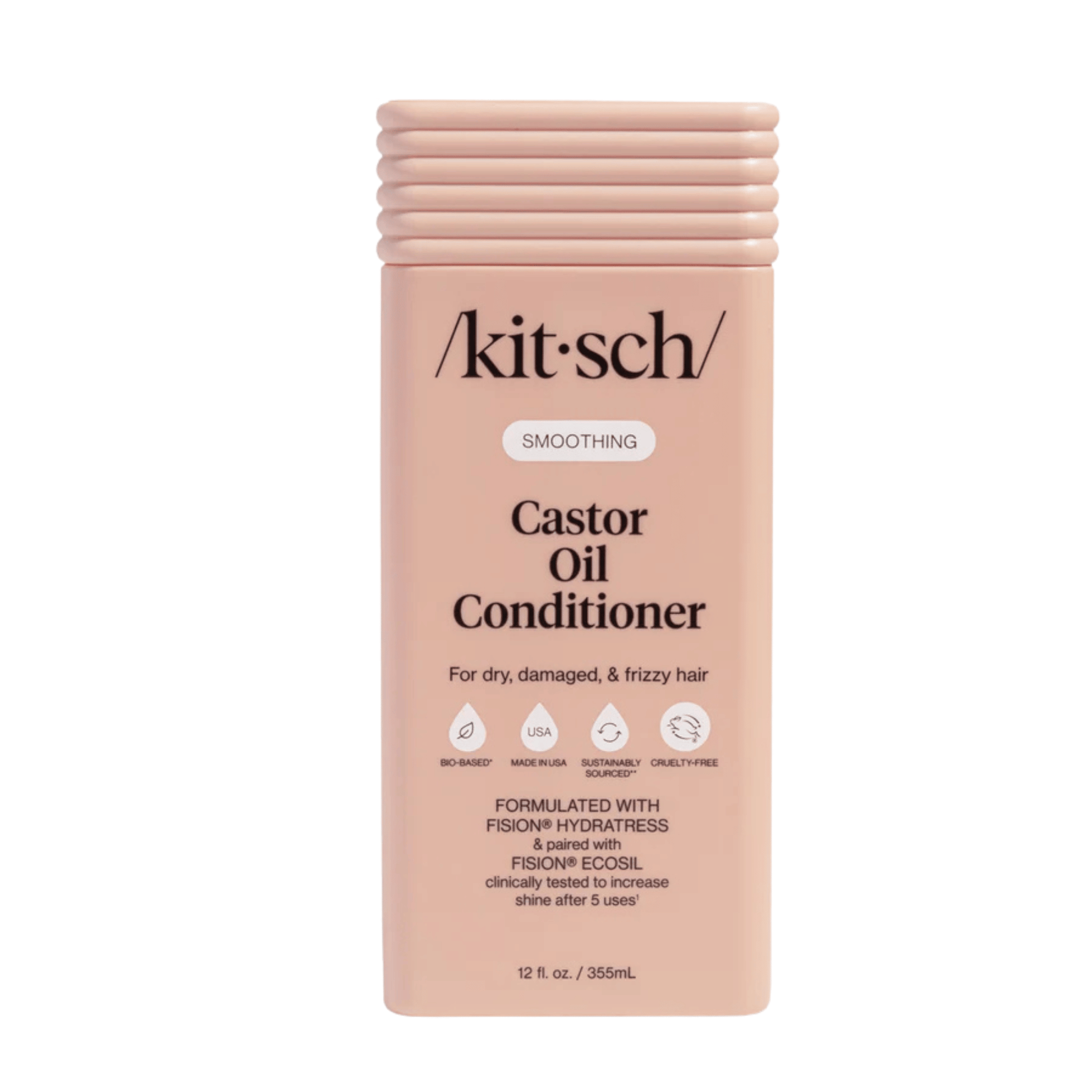 Primary Image of Smoothing Castor Oil Conditioner, pink conditioner bottle