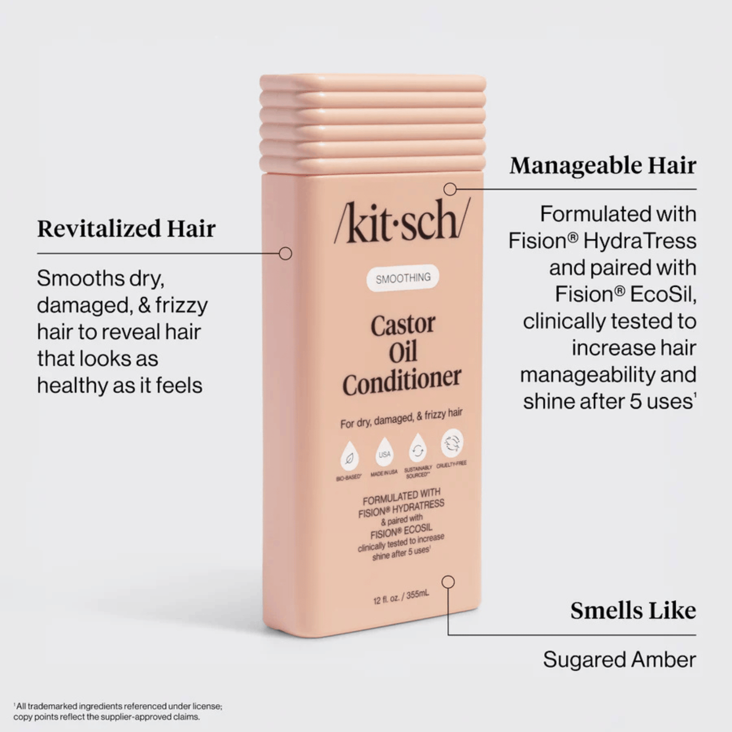 Alternate Image of Smoothing Castor Oil Conditioner, pink conditioner bottle