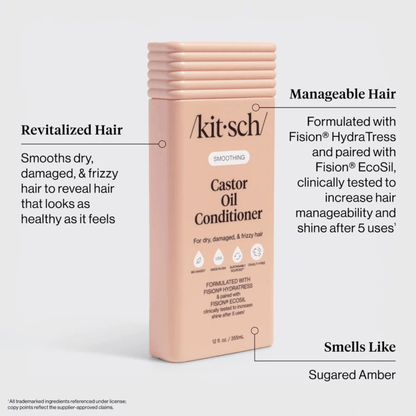 Alternate Image of Smoothing Castor Oil Conditioner, pink conditioner bottle