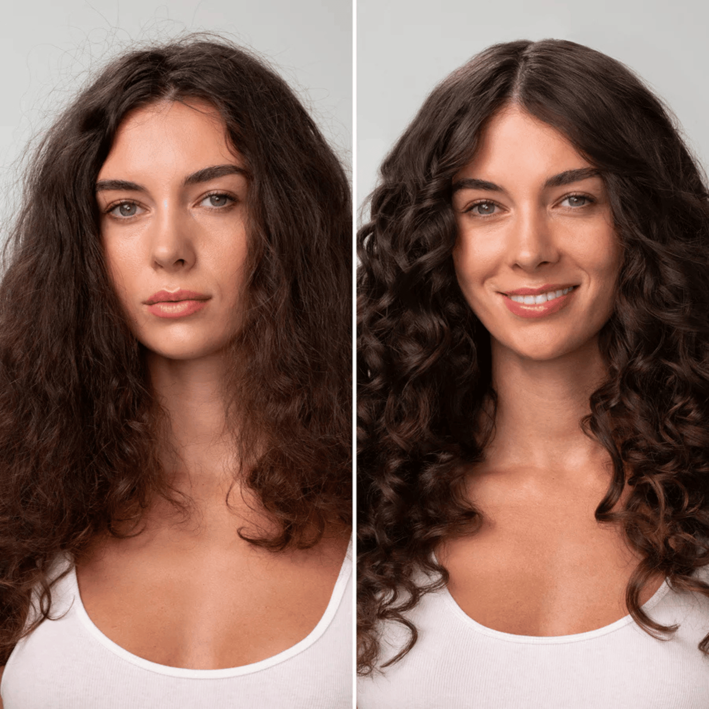 Alternate Image of Smoothing Castor Oil Shampoo, before and after hair