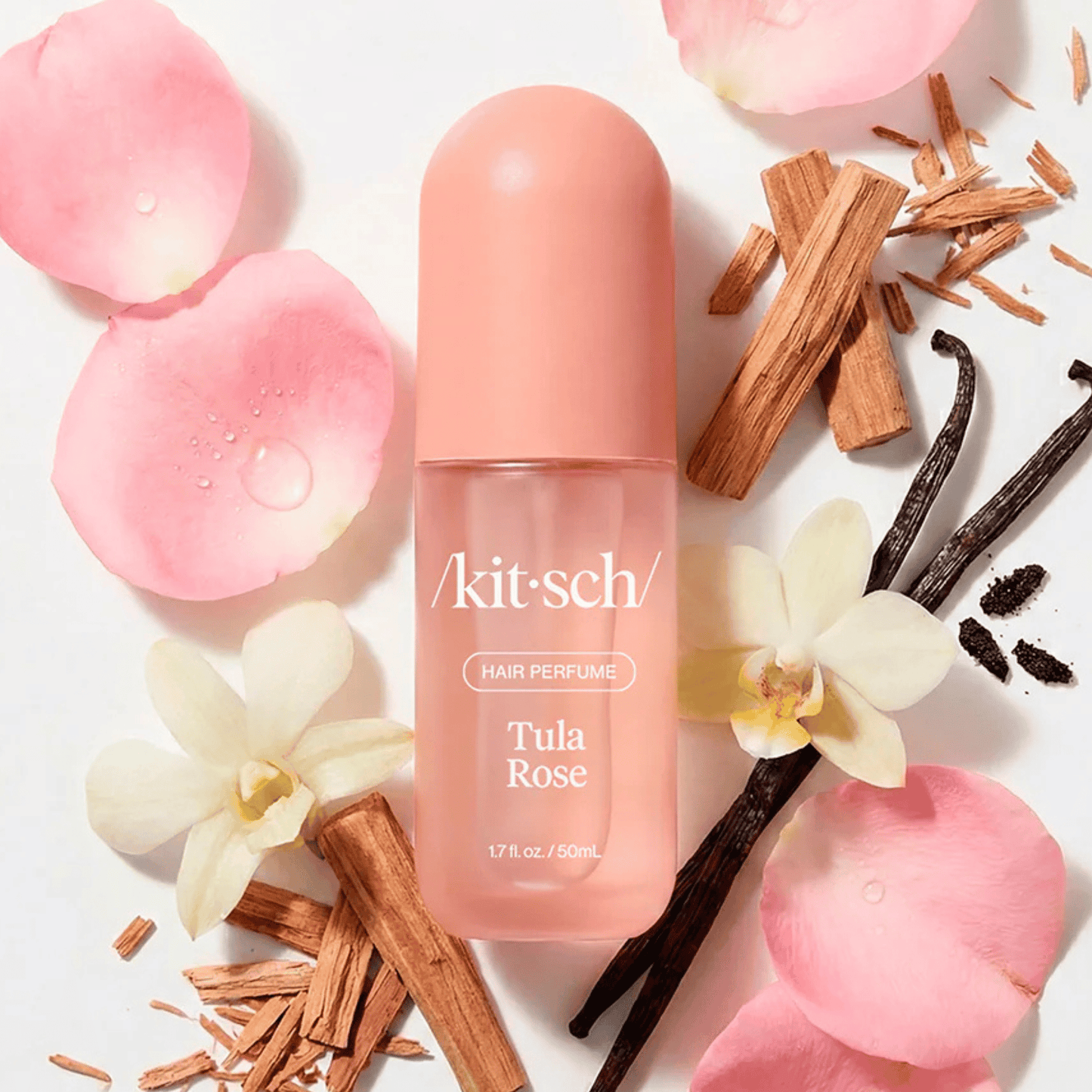 Alternate Image of Tula Rose Hair Perfume, pink mist bottle