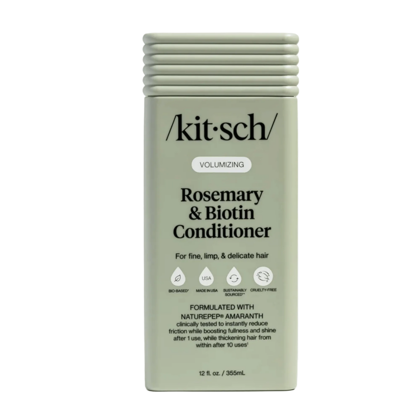 Primary Image of Volumizing Rosemary & Biotin Conditioner, green conditioner bottle