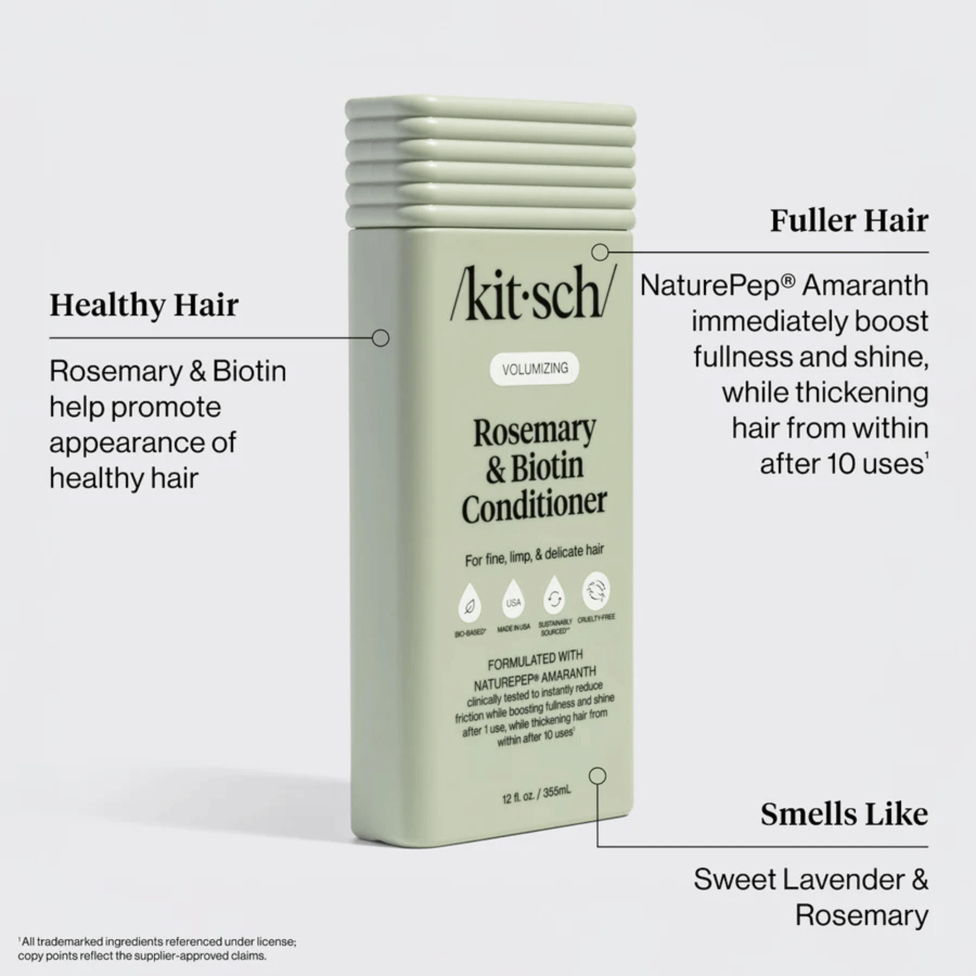 Alternate Image of Volumizing Rosemary & Biotin Conditioner, green conditioner bottle