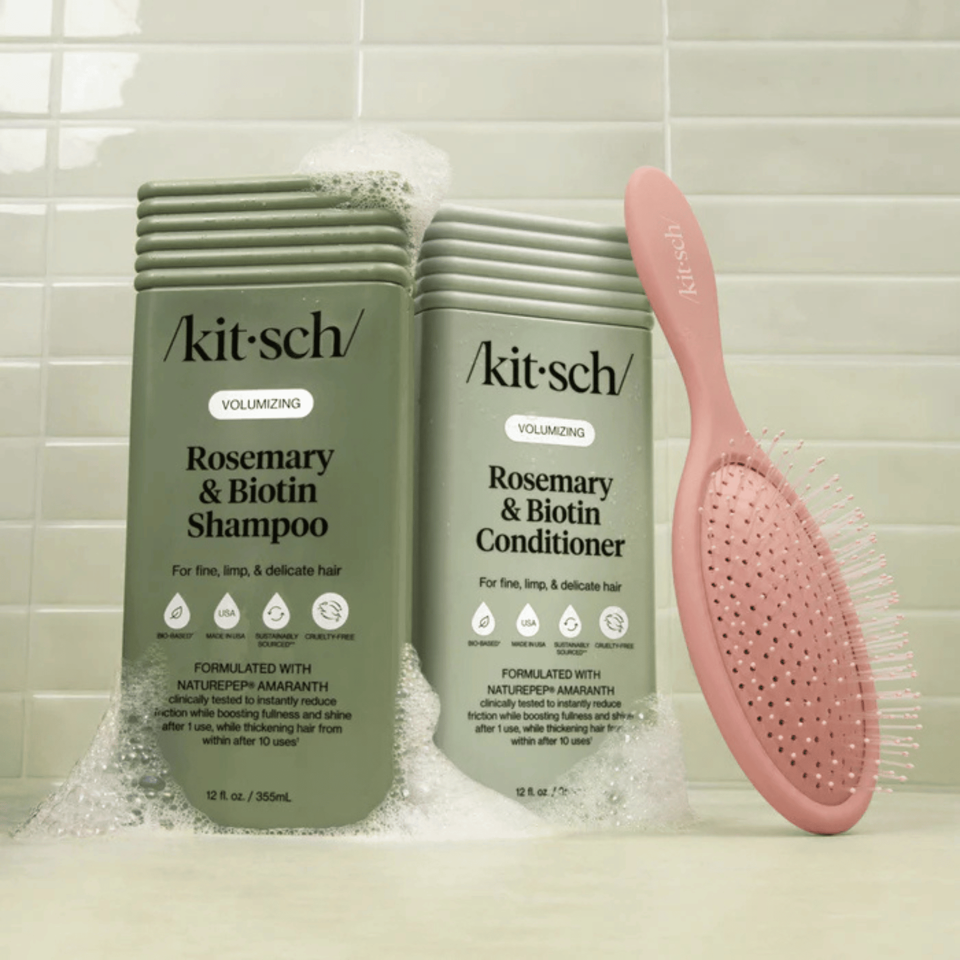 Alternate Image of Volumizing Rosemary & Biotin, green bottles