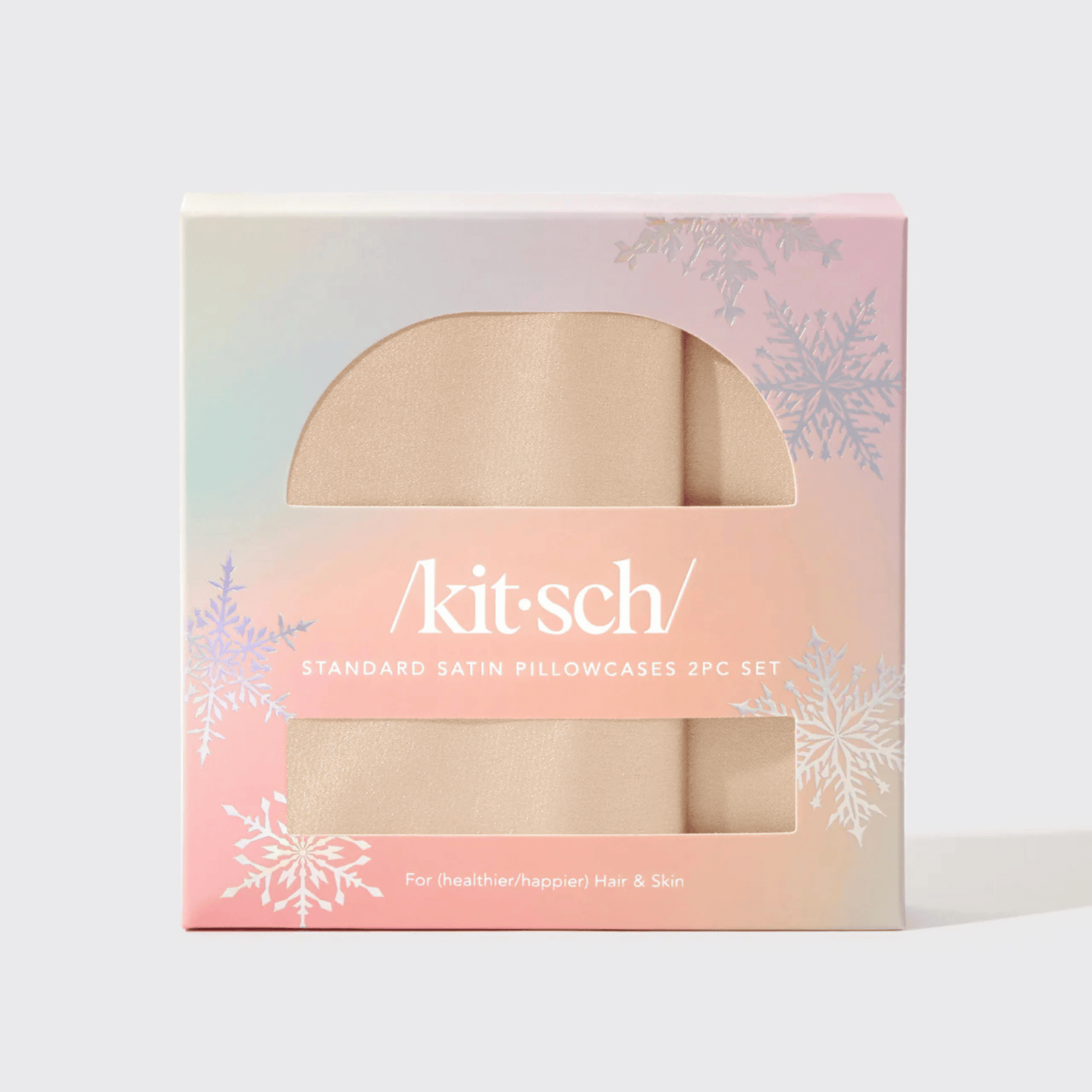 Alternate Image of Holiday Champagne Standard Satin Pillowcase 24