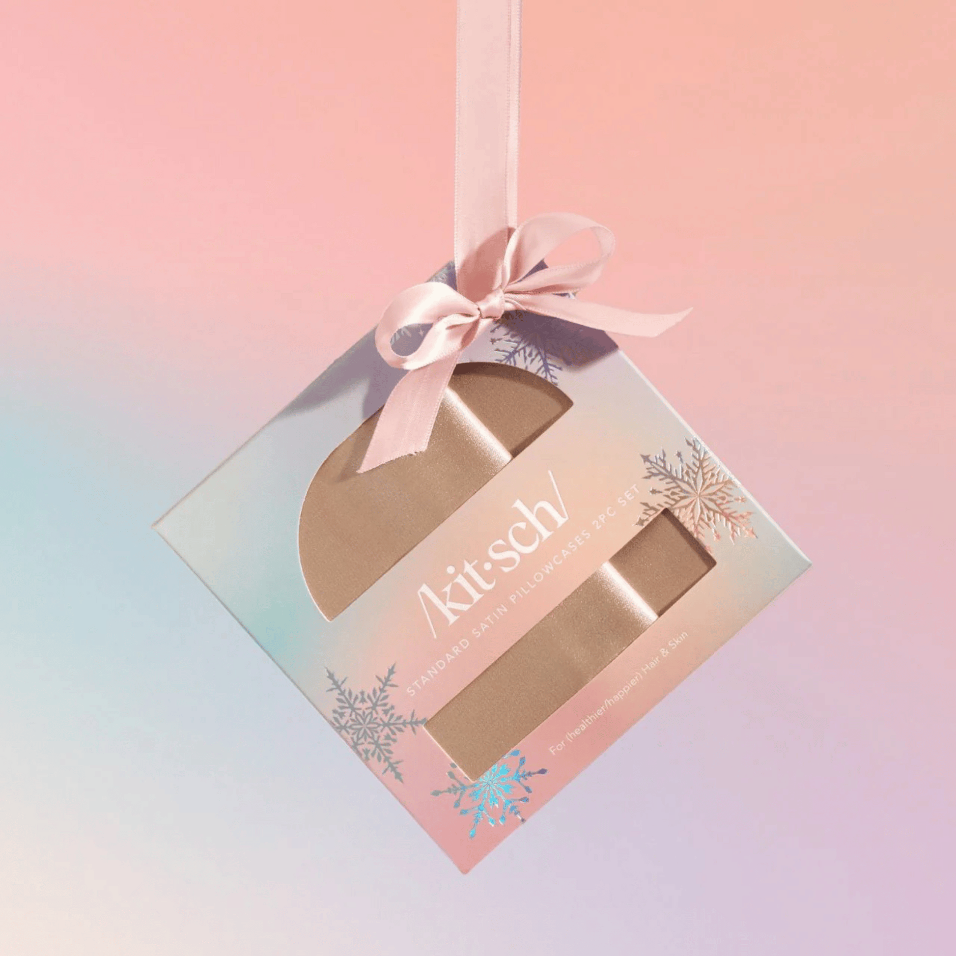 Alternate Image of Holiday Champagne Standard Satin Pillowcase 24