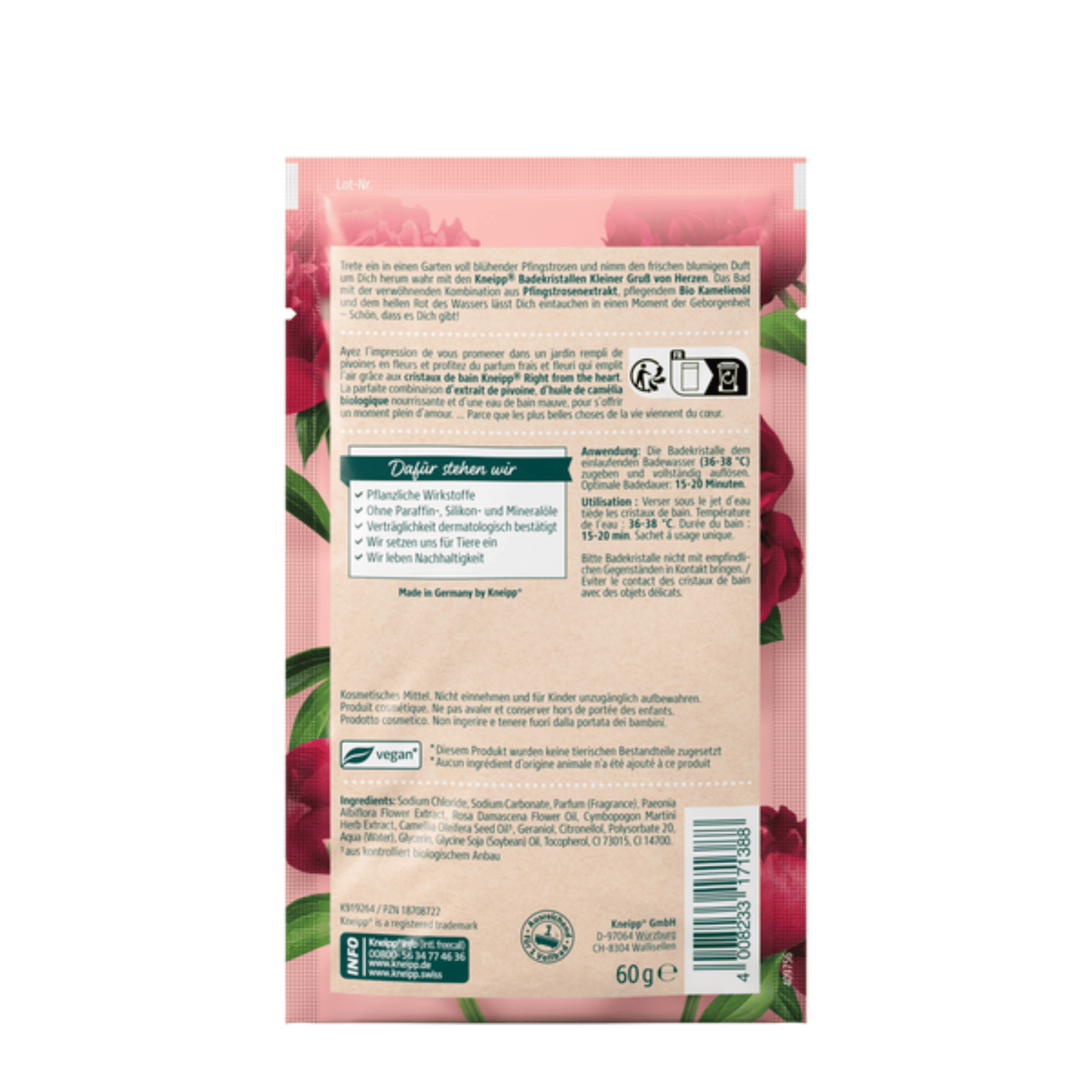 Alternate Image of A Little Greeting From The Heart Bath Crystals Sachet