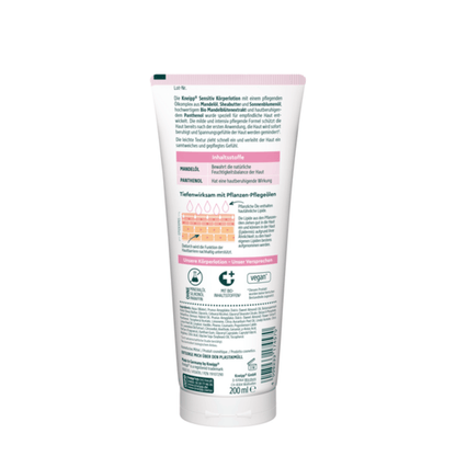 Alternate Image of Almond Blossom Sensitive Body Lotion, white lotion tube with German writing
