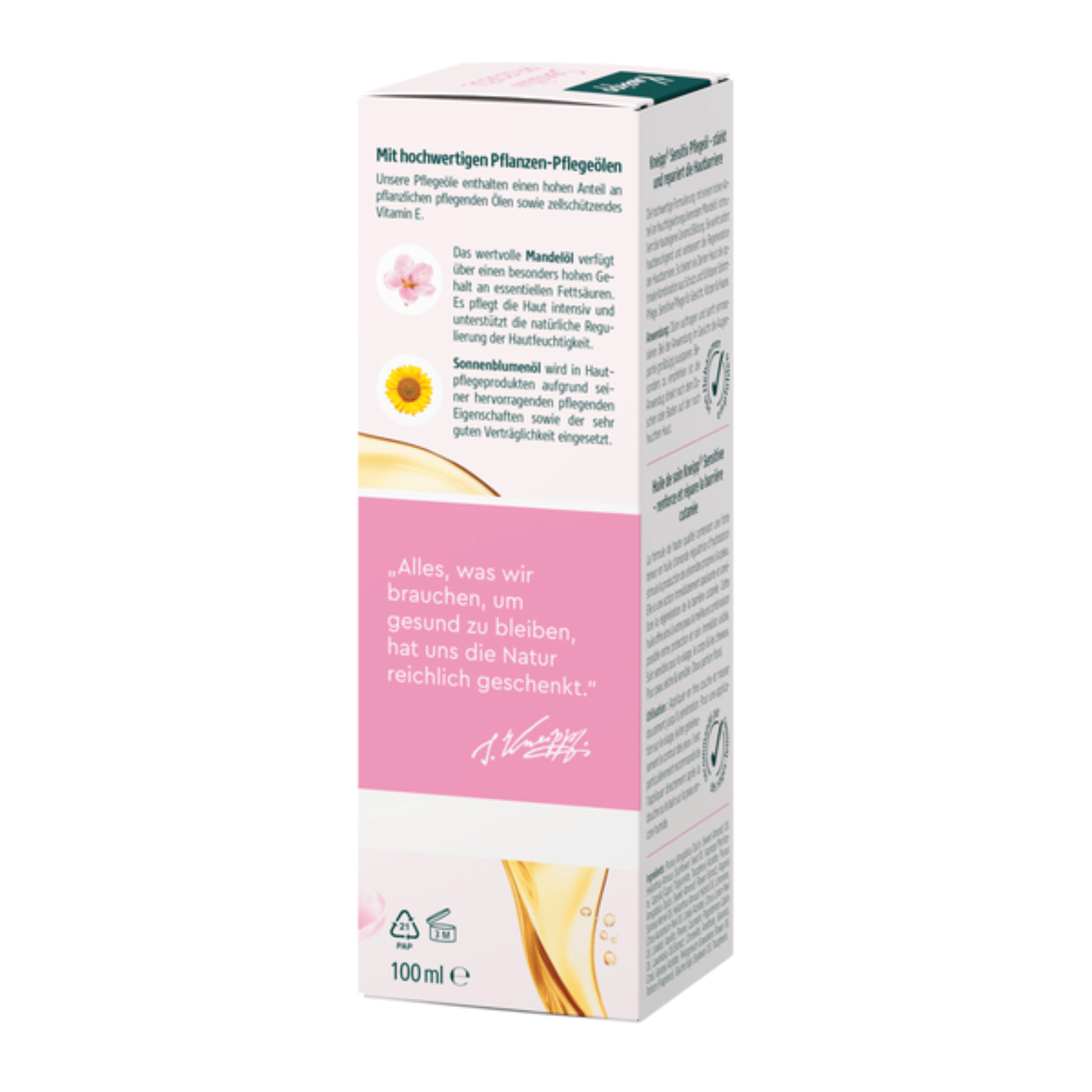 Alternate Image of Almond Blossom Sensitive Care Body Oil, oil bottle box
