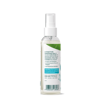 Alternate Image of Arnica Franzbranntwein, green and white labelled spray bottle