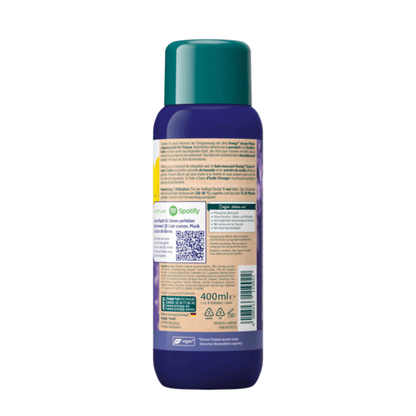 Alternate Image of Lavender & Vanilla Dream Time Aroma Care Bubble Bath, purple bottle with a green cap and a German label