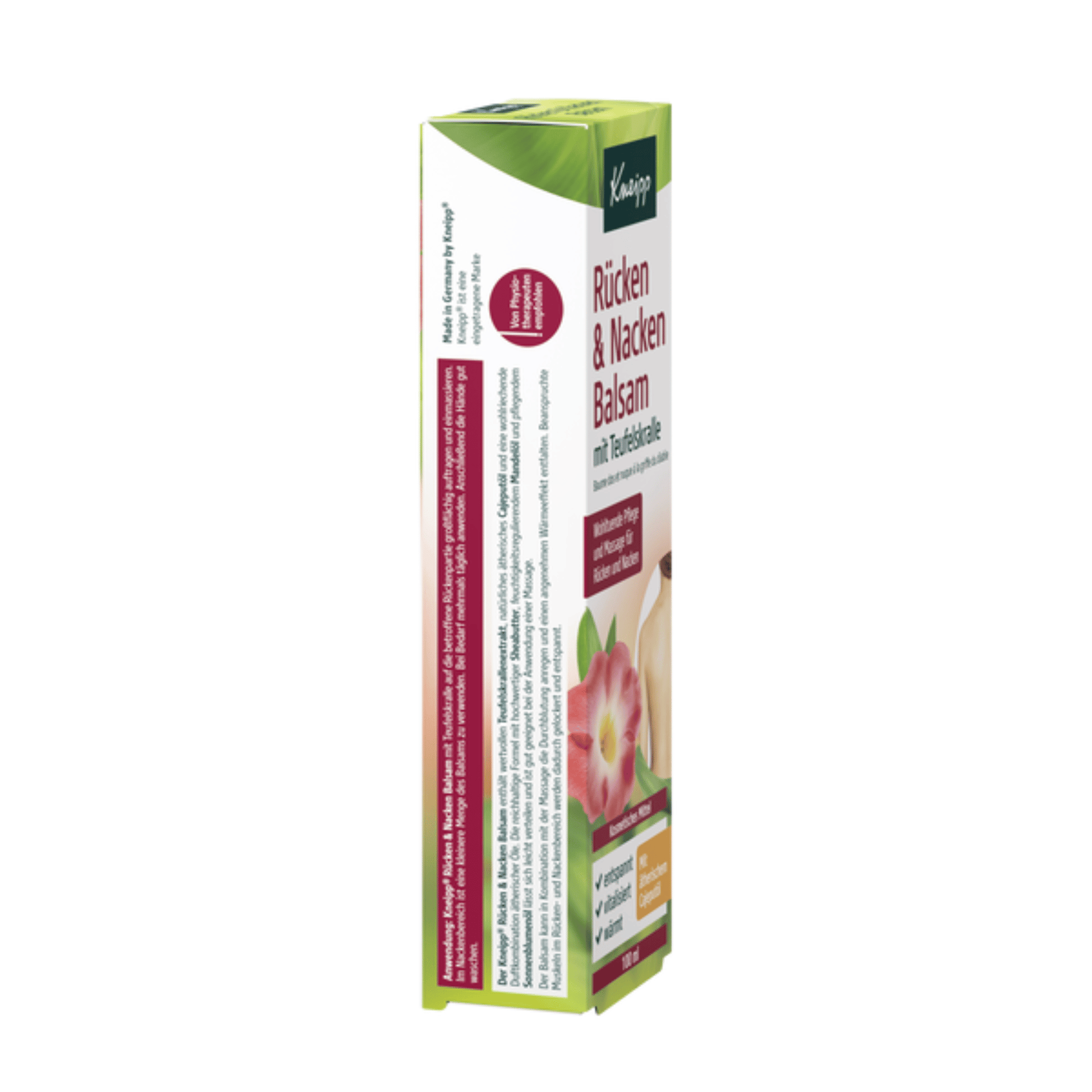 Alternate Image of Back & Neck Balm, green white and green tube and box