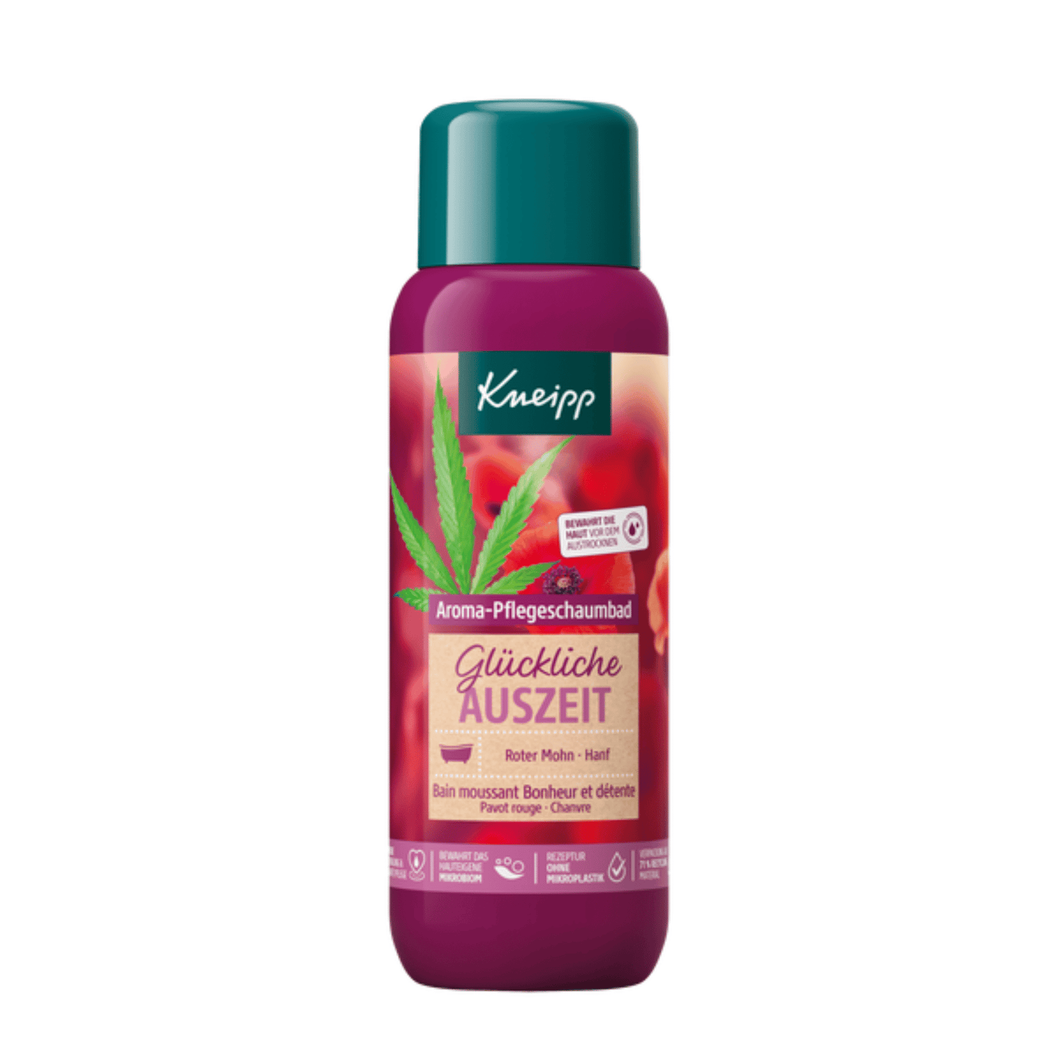 Primary Image of Red Poppy & Hemp Happy Break Aroma Care Bubble Bath