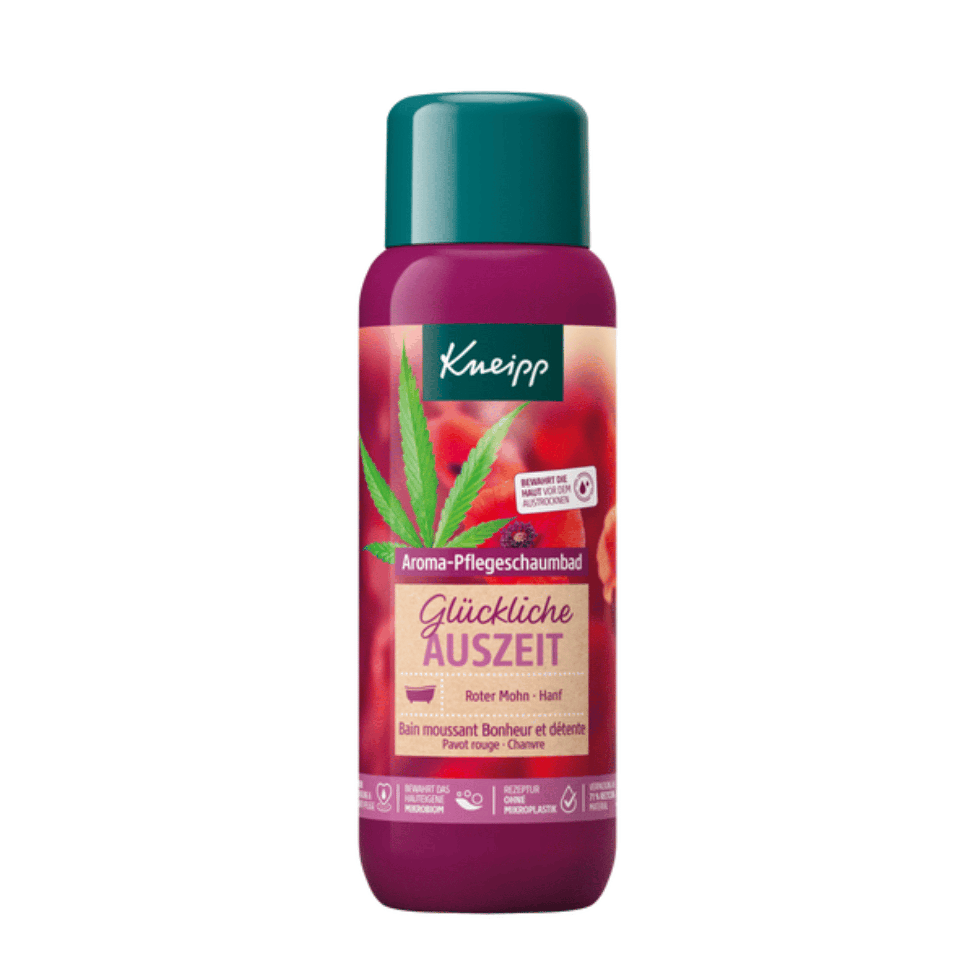 Primary Image of Red Poppy & Hemp Happy Break Aroma Care Bubble Bath