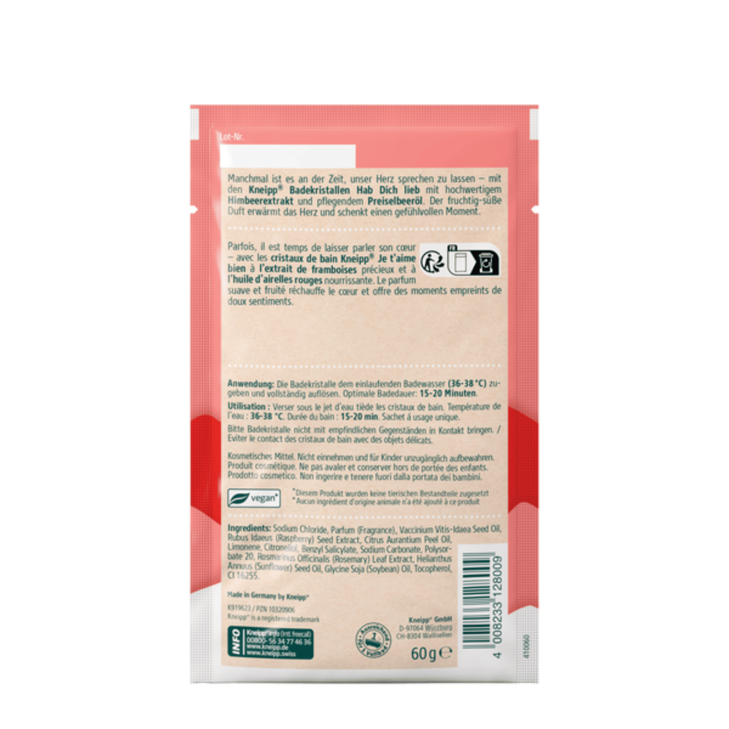 Alternate Image of I Love You Bath Crystals Sachet