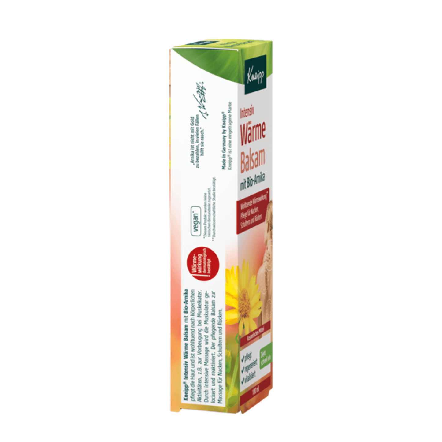 Alternate Image of Intensive Warming Balm With Organic Arnica, white orange and green box