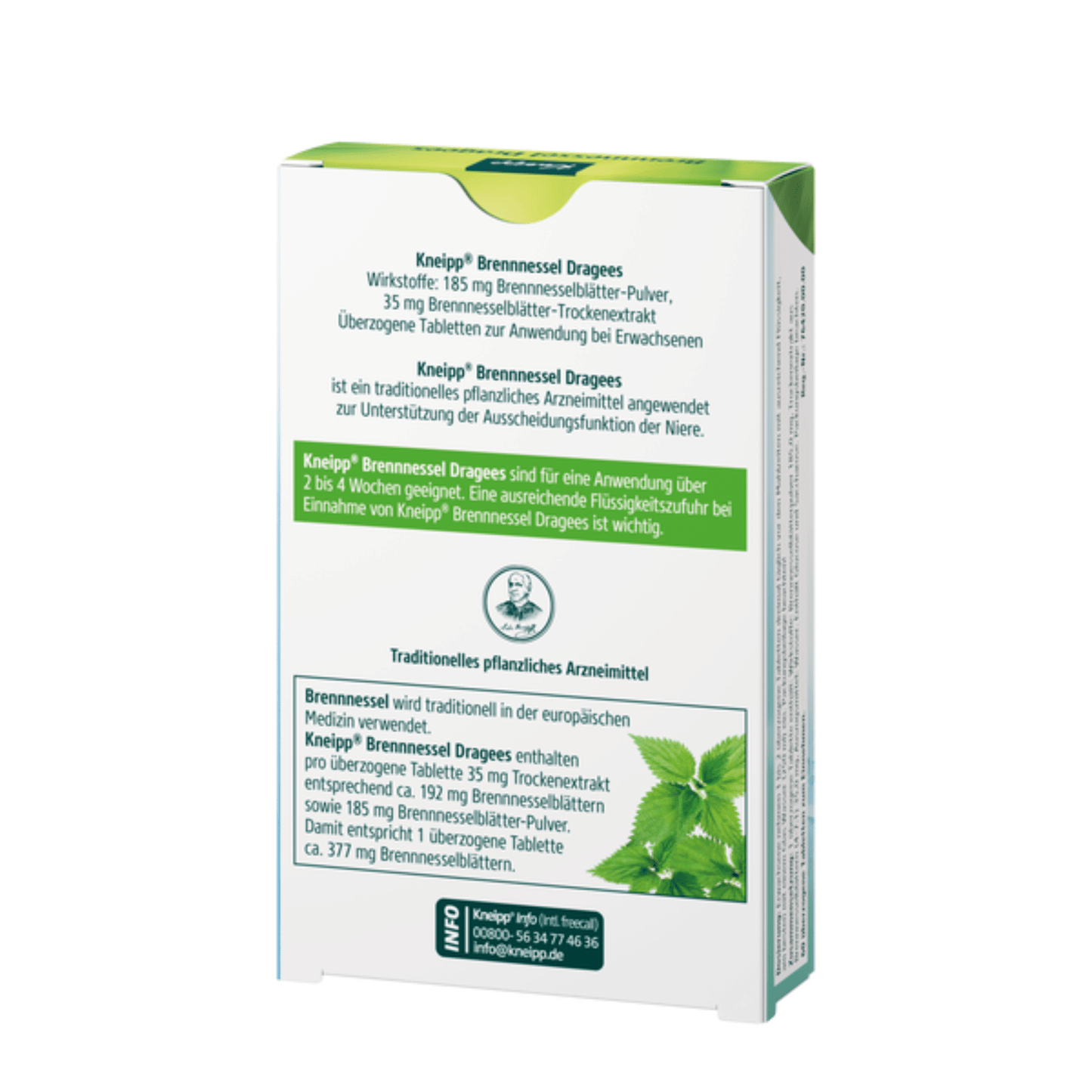 Alternate Image of Nettle Tablets, green and white supplement box