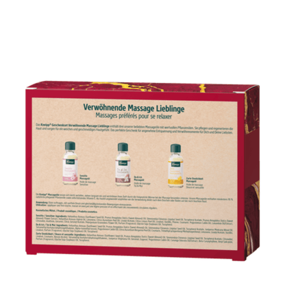 Alternate Image of Pampering Massage Favorites Gift Set, red gift style box with German writing