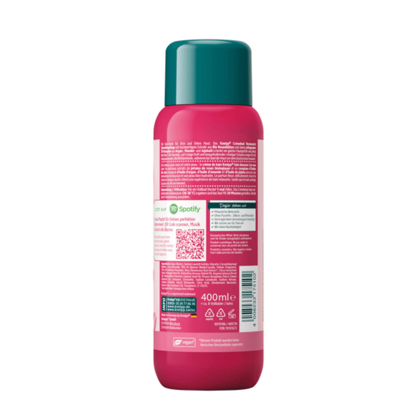 Kneipp Rose-Soft Pampering Care Cream Bath (400 ml) #10091888