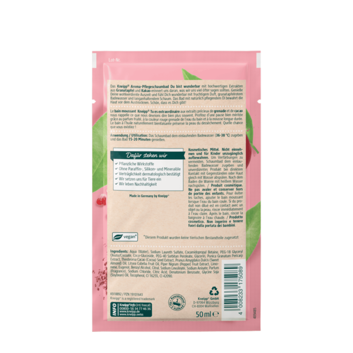 Alternate Image of You Are Wonderful Aroma Care Bubble Bath Sachet