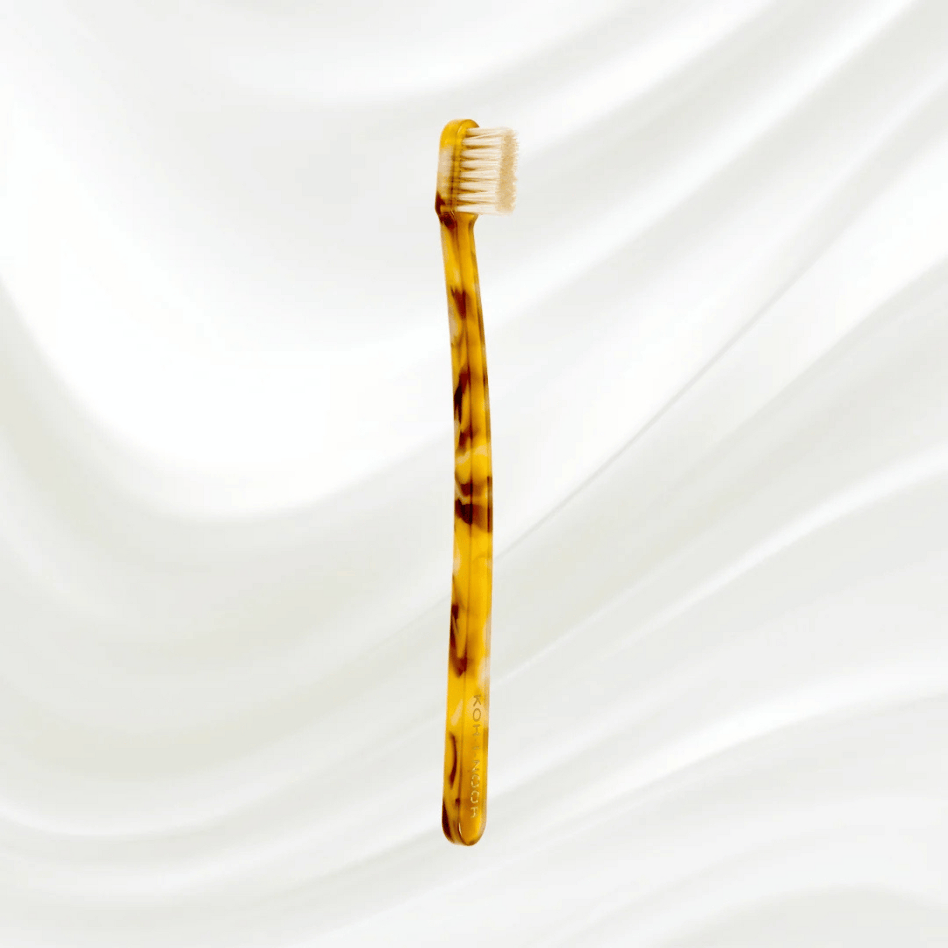 Alternate Image of Honey Medium Natural Bristle Toothbrush