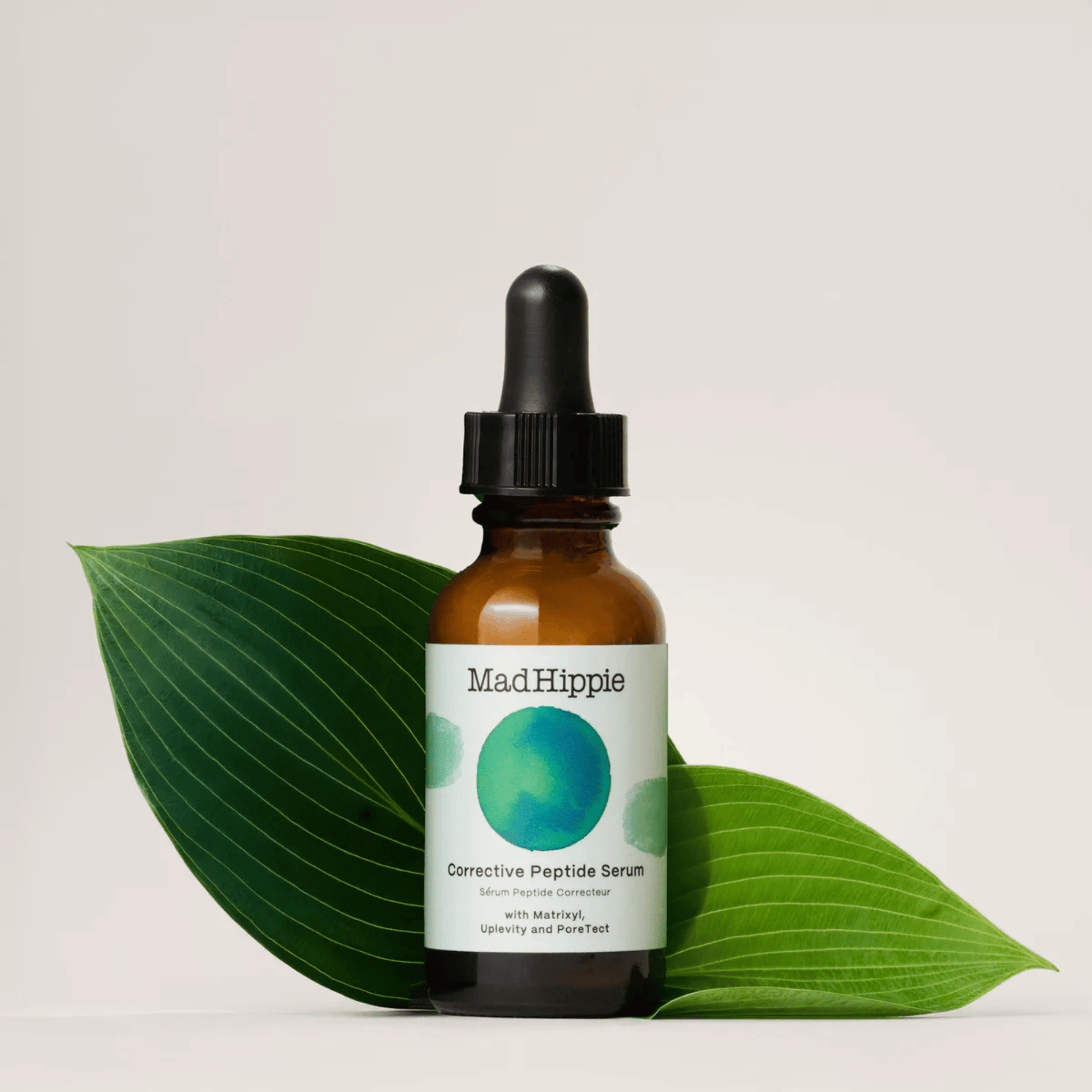 Alternate Image of Corrective Peptide Serum, dark amber dropper top bottle