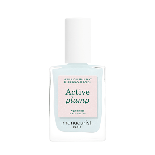 Primary Image of Active Plump Aqua Glazed, light blue nail polish