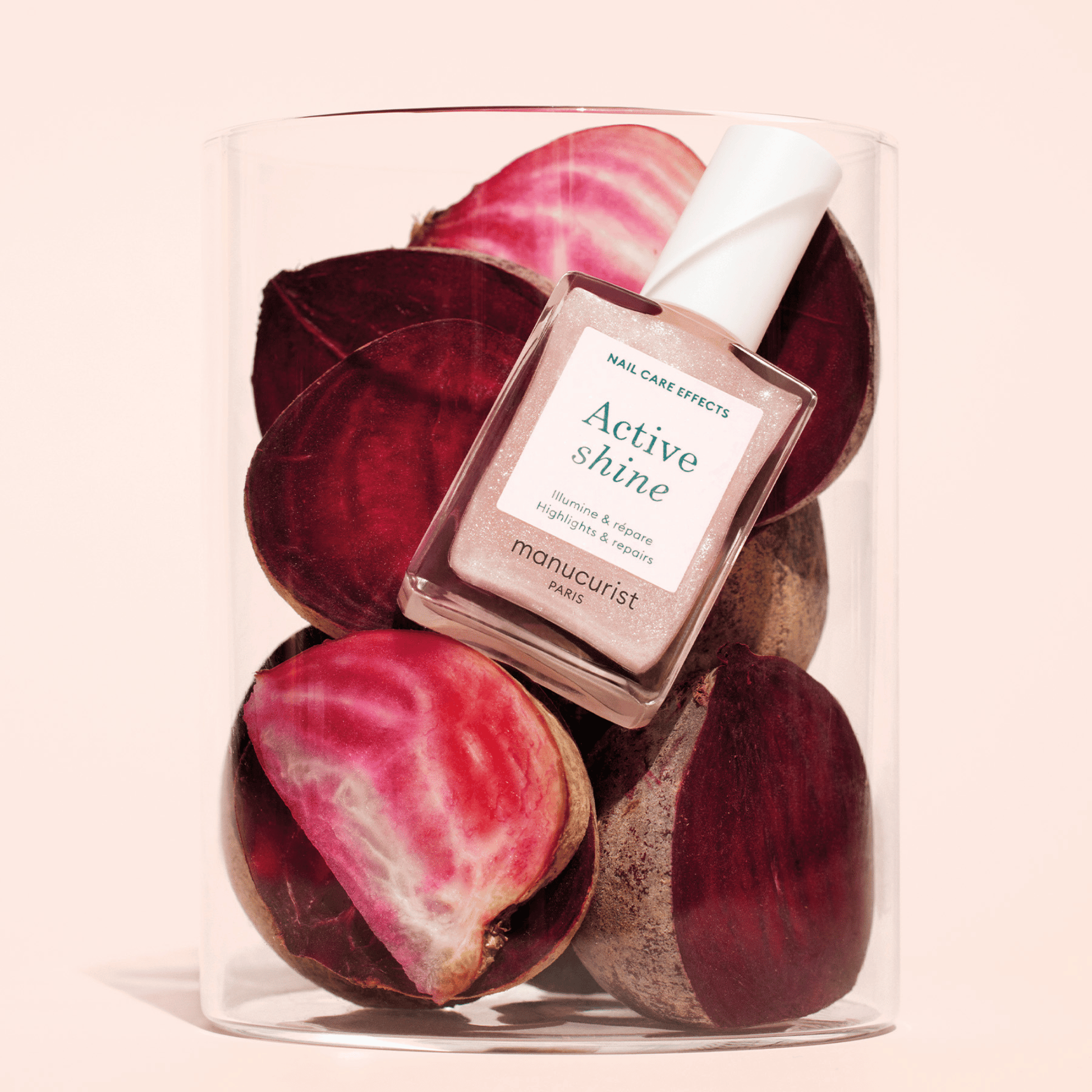 Alternate Image of Active Shine, pink shimmery nail product
