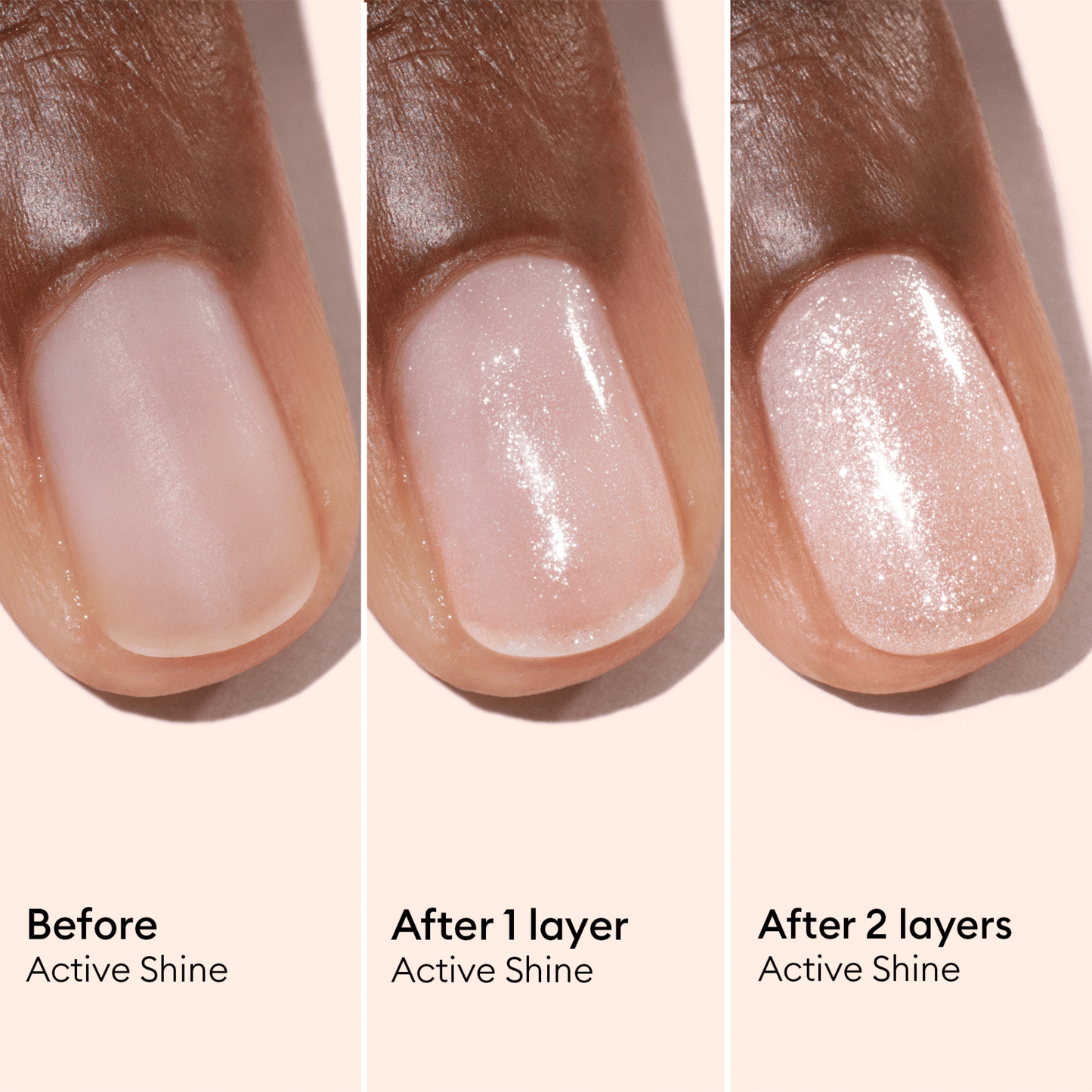 Alternate Image of Active Shine, pink shimmery nail product