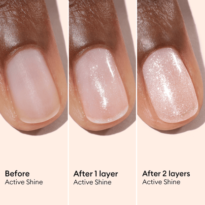 Alternate Image of Active Shine, pink shimmery nail product