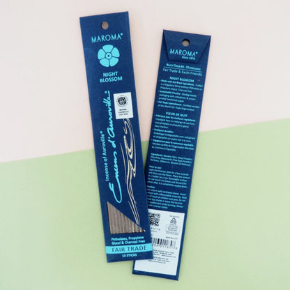 Alternate Image of Night Blossom Incense, blue packaged incense sticks
