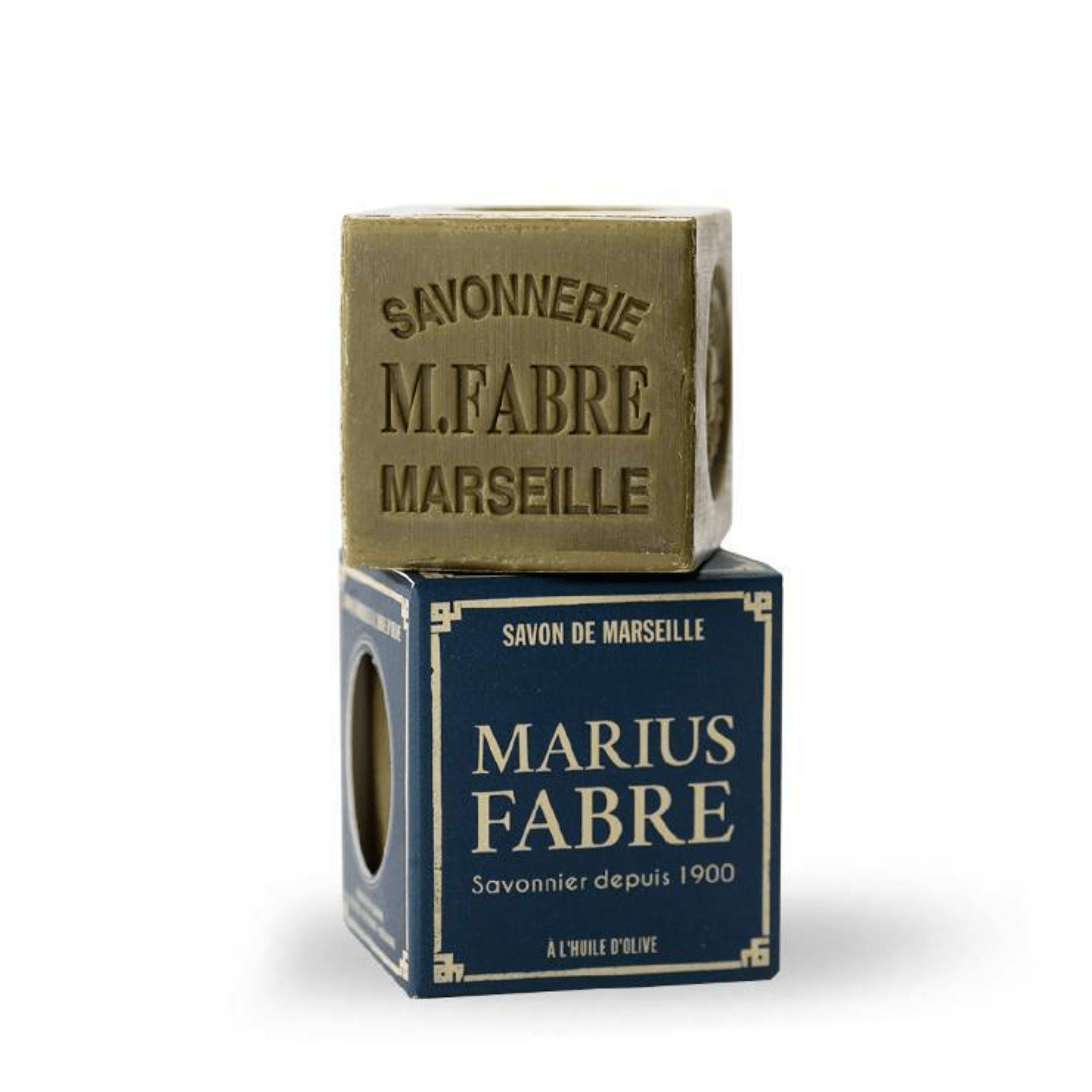 Savon De Marseille Marius Fabre à L’huile D’olive - Lot De 2 Cubes 200g, 100% Naturel