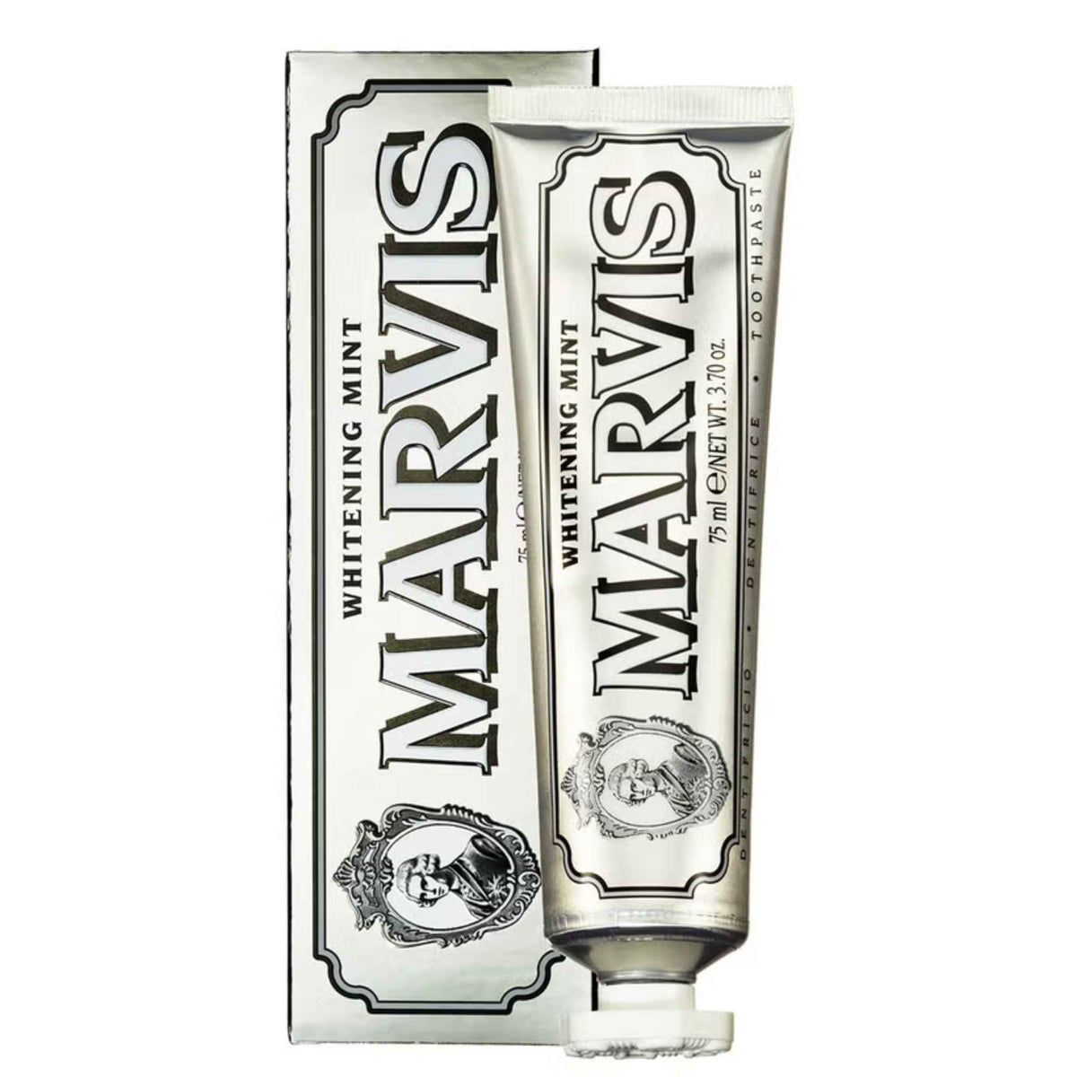 Alternate Image of Whitening Mint Toothpaste, toothpaste tube with white writing and box