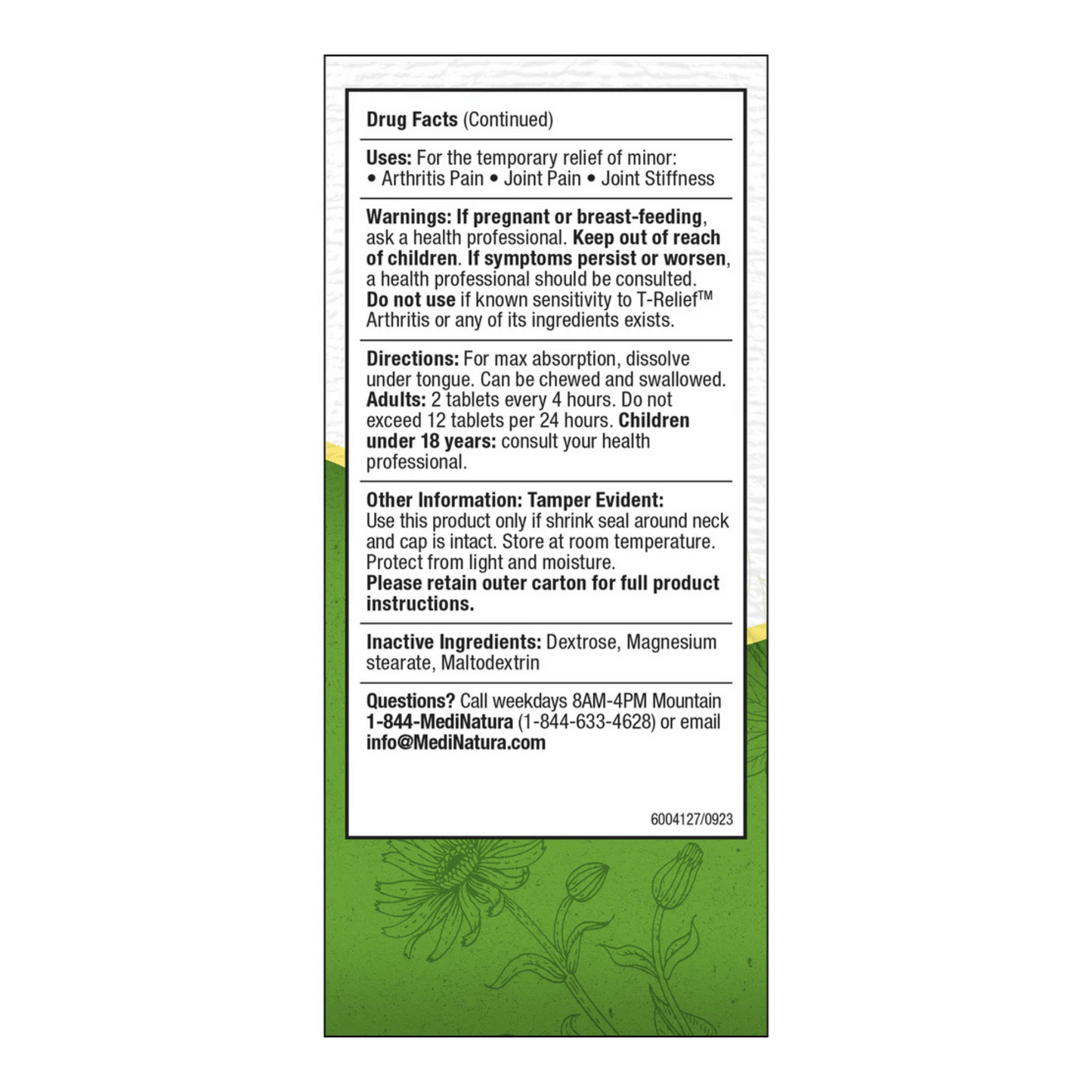 Alternate Image of T-Relief Extra Strength Arthritis Tablets